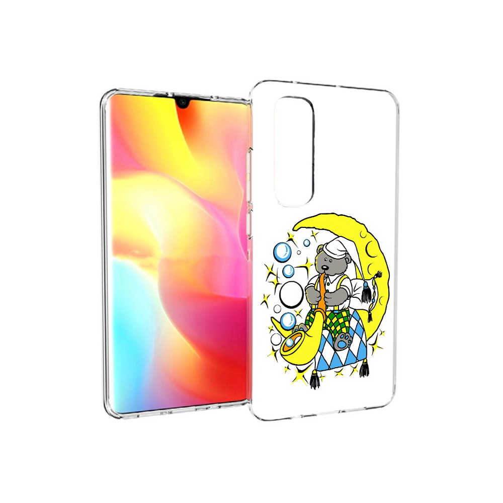 

Чехол MyPads Tocco для Xiaomi Mi Note 10 Lite Сырная луна (PT149714.254.167), Прозрачный, Tocco