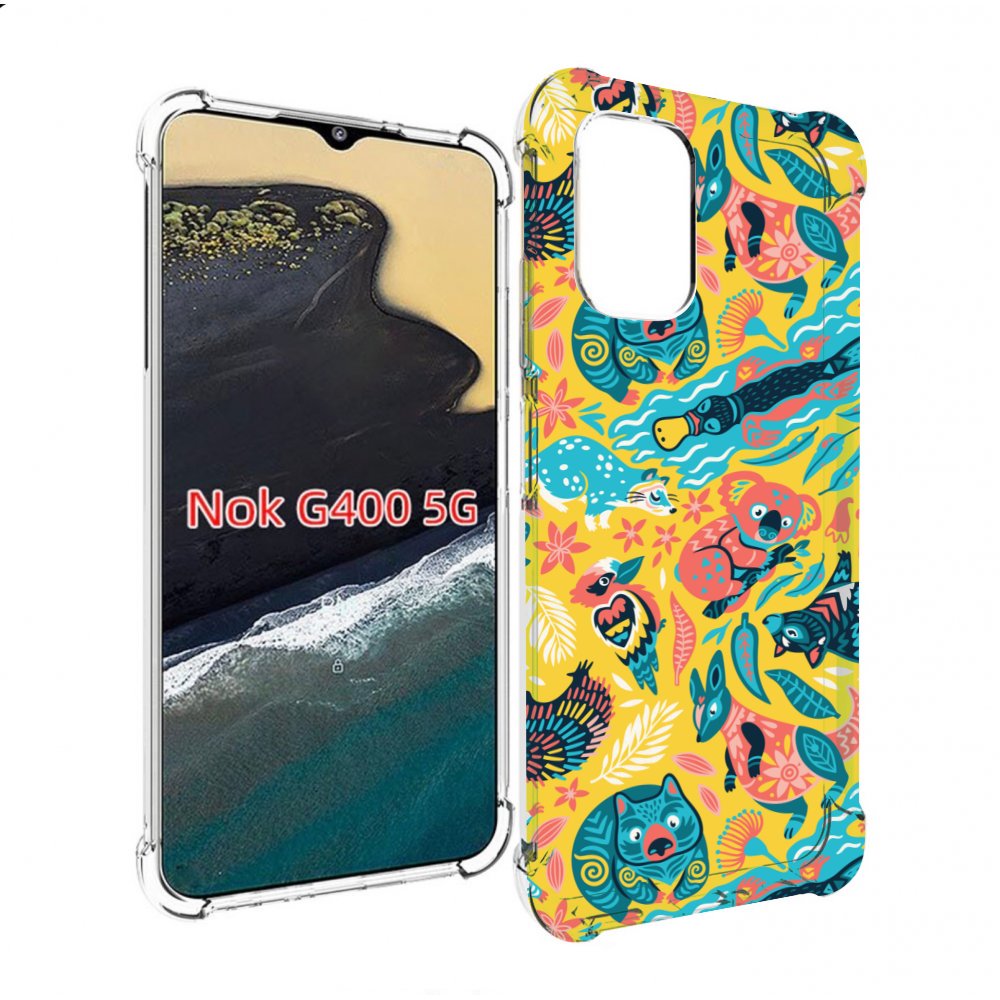 

Чехол MyPads seamless-pattern для Nokia G400 5G, Прозрачный, Tocco