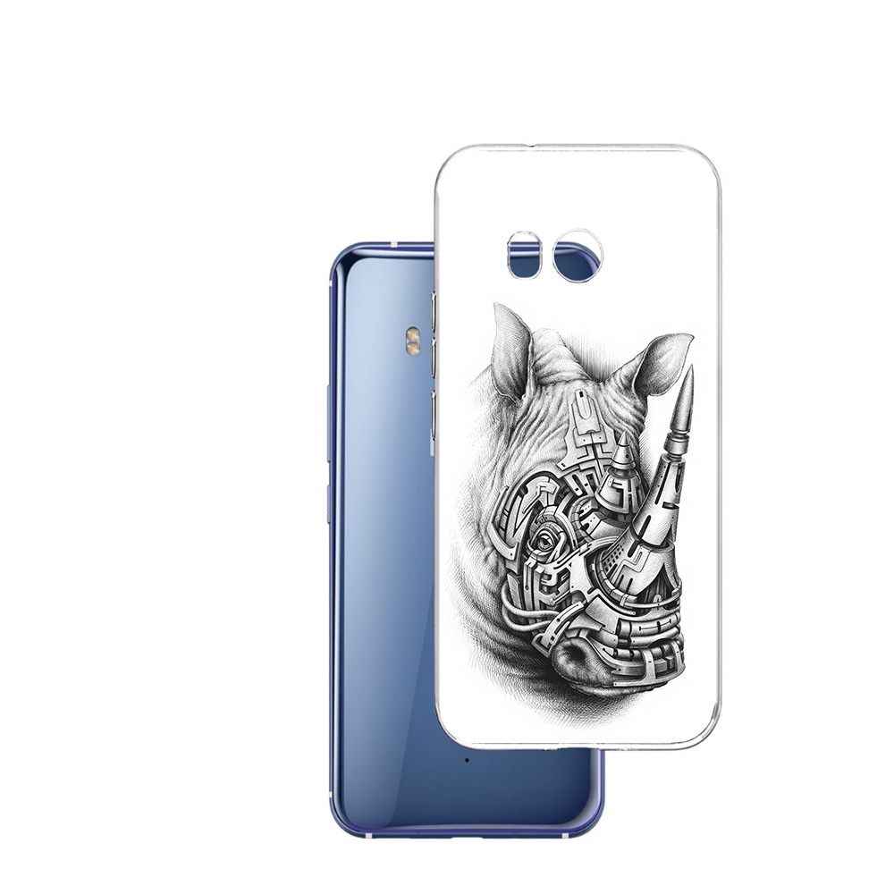 

Чехол MyPads Tocco для HTC U11 стальной носорог, Прозрачный, Tocco