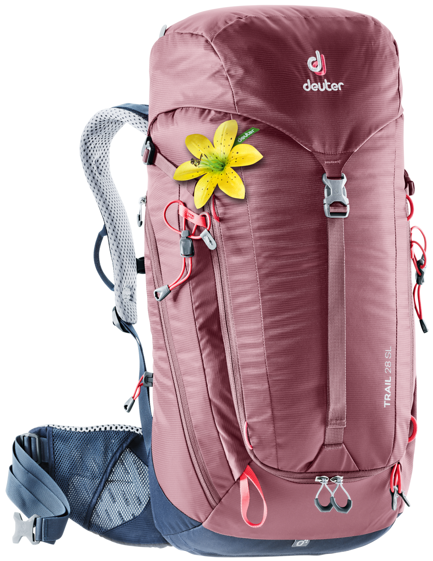 фото Рюкзак треккинговый deuter trail sl 28 л maron/navy