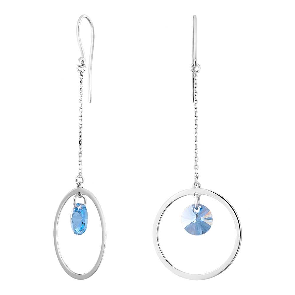 

Серьги из серебра со swarovski ЮВЕЛИР КАРАТ 2129423/92