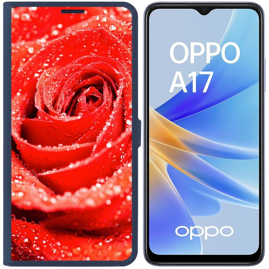 Чехол-книжка Eco Book для Oppo A17 Роза
