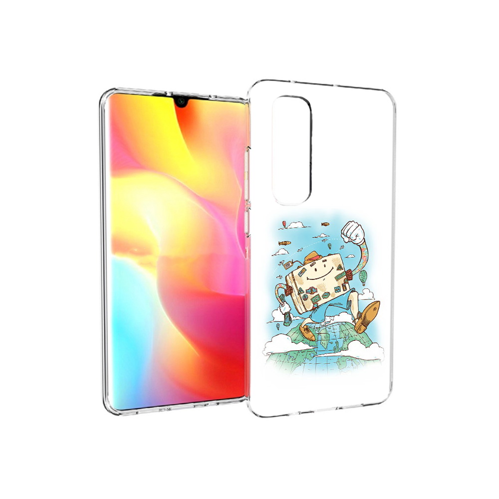 

Чехол MyPads Tocco для Xiaomi Mi Note 10 Lite Счастливый чемодан (PT149714.254.166), Прозрачный, Tocco