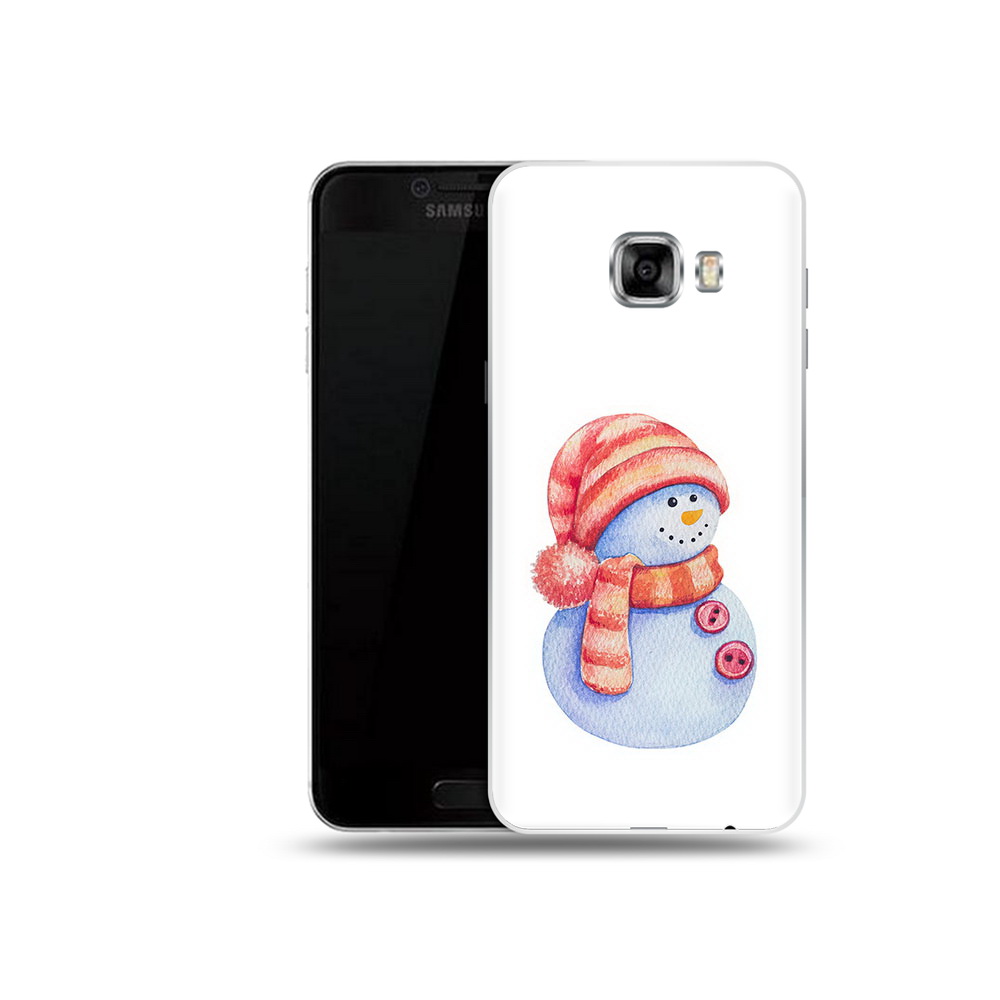 Чехол MyPads Tocco для Samsung Galaxy C5 (2016) Веселый снеговик