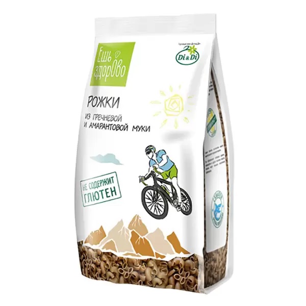 Макаронные изделия Ешь Здорово без глютена, рожки, 250 г х 2 шт