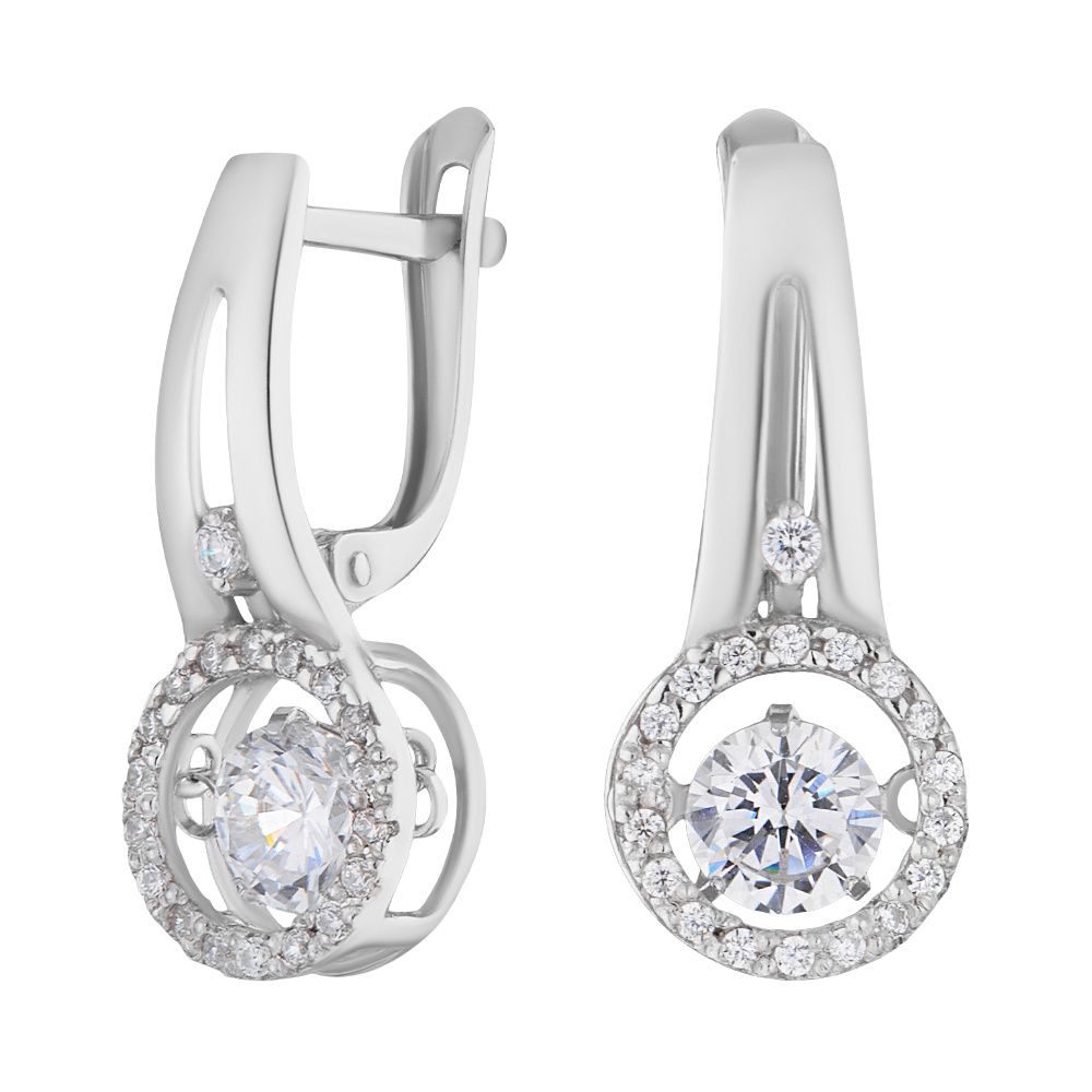 

Серьги из серебра с фианитом ЮВЕЛИР КАРАТ 2125955/91, 2125955/91