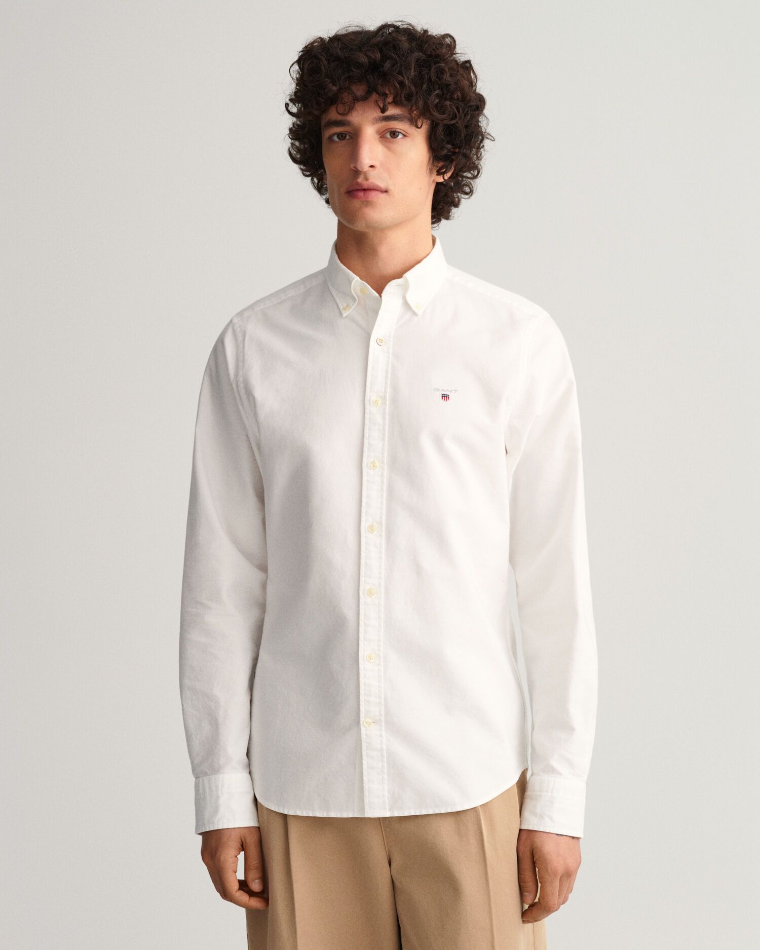 Рубашка мужская GANT 3046002 белая XL