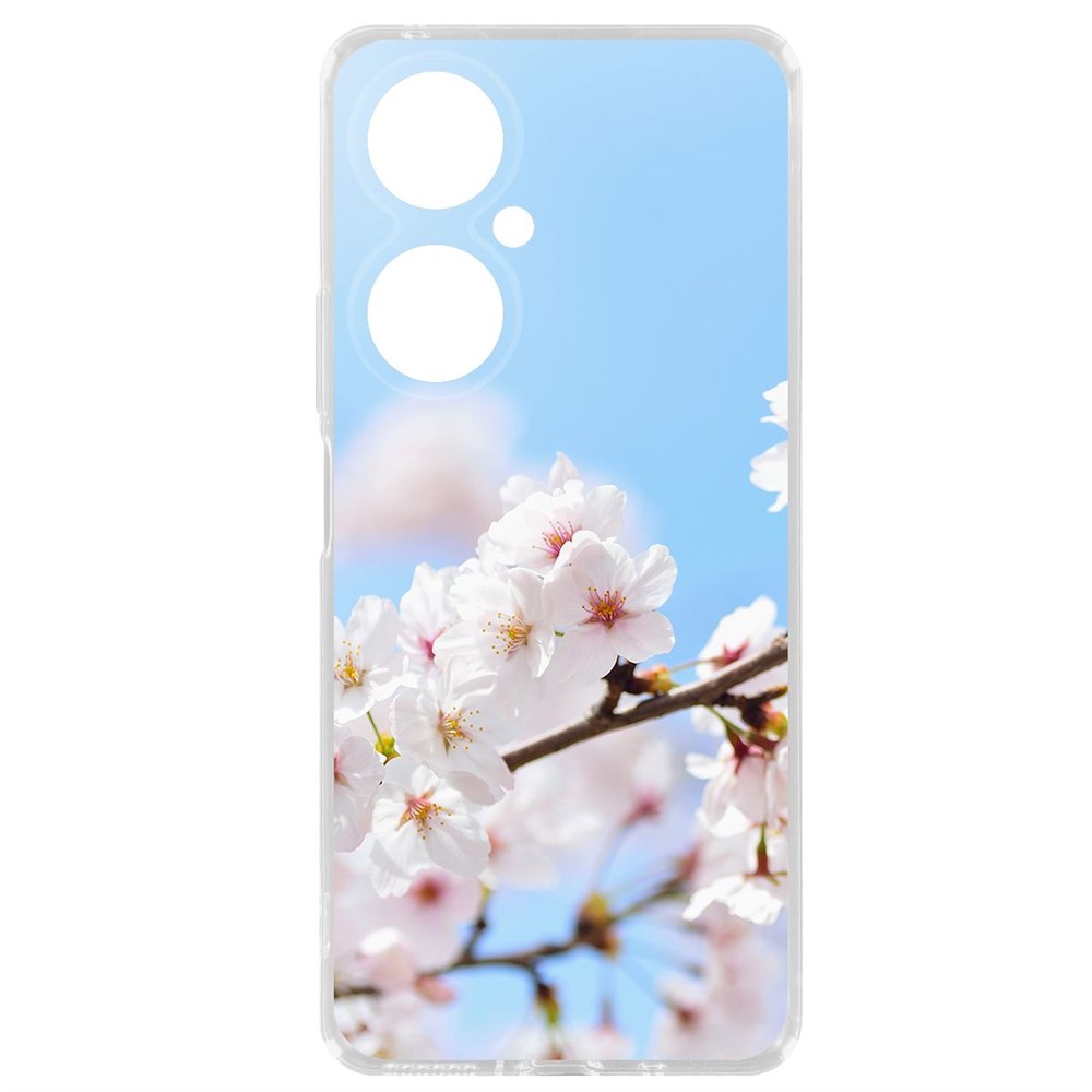

Чехол-накладка Krutoff Clear Case Цветение для Huawei Nova 11i, Прозрачный