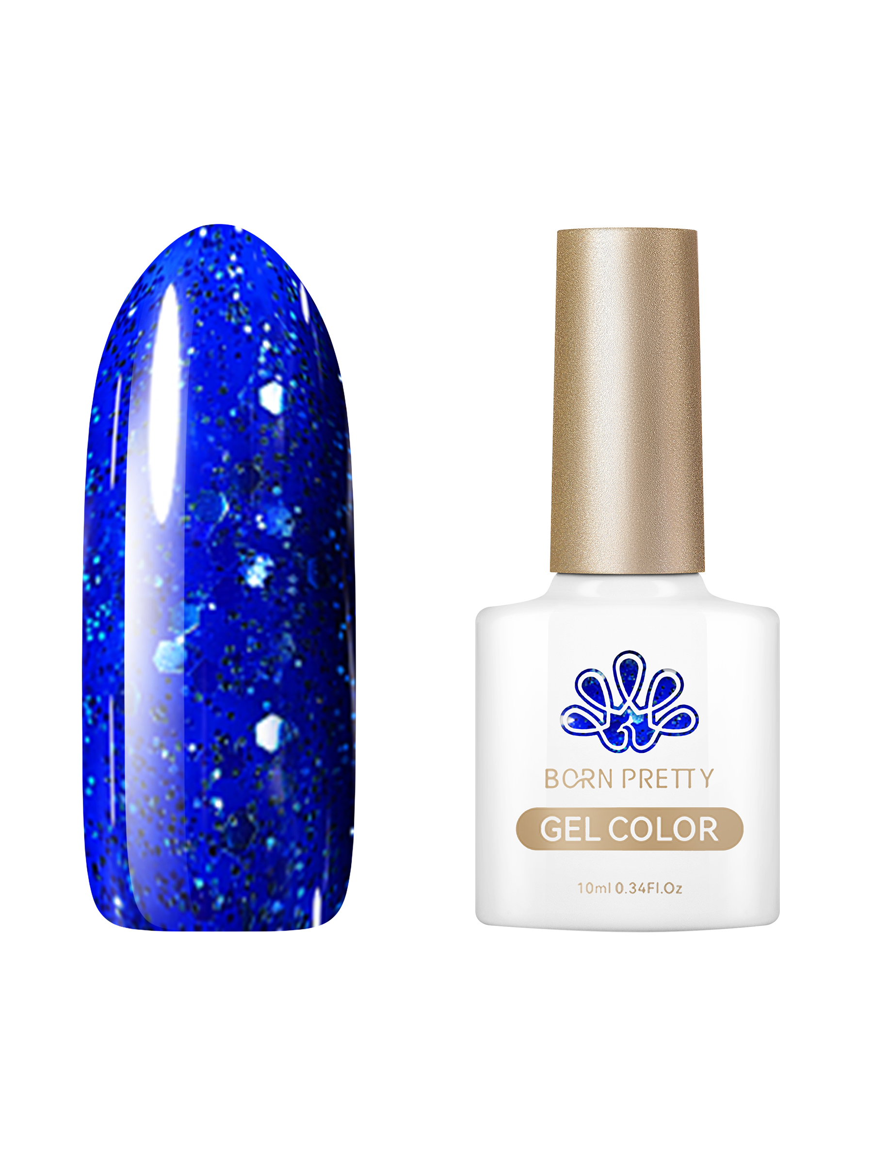 

Гель-лак для ногтей Born Pretty Color gel CG117 10 мл, Синий, Color gel