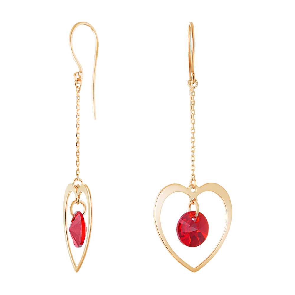 

Серьги из серебра со swarovski ЮВЕЛИР КАРАТ 2129429/92п