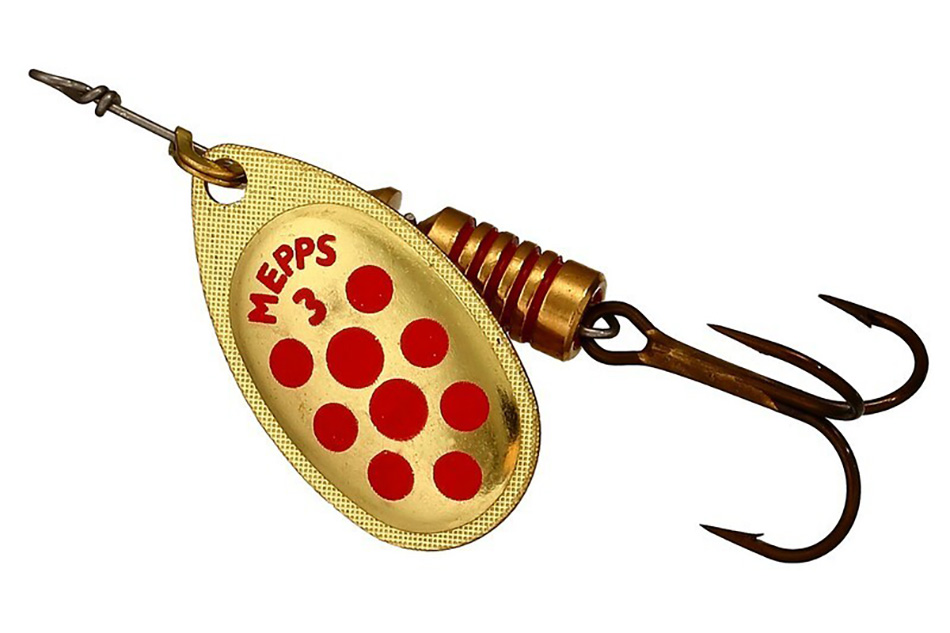 

Блесна вращающаяся Mepps AGLIA DECOREE B3GRD gold-red-dot, Золотистый, Aglia Decoree