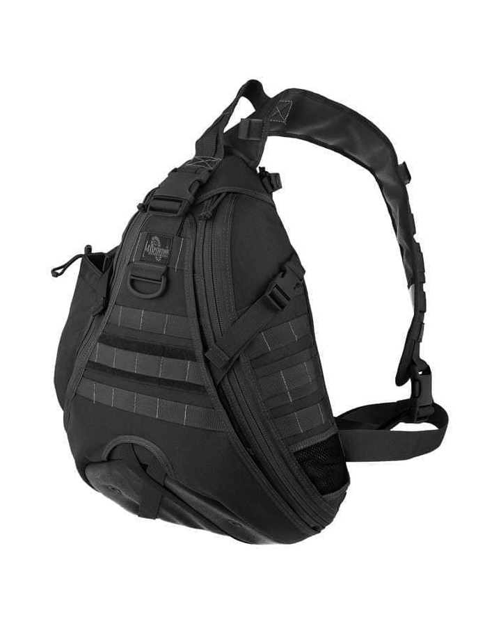 

Рюкзак однолямочный Maxpedition (Макспедишн) Monsoon GearSlinger Black чёрный (Ион), Черный, Monsoon GearSlinger
