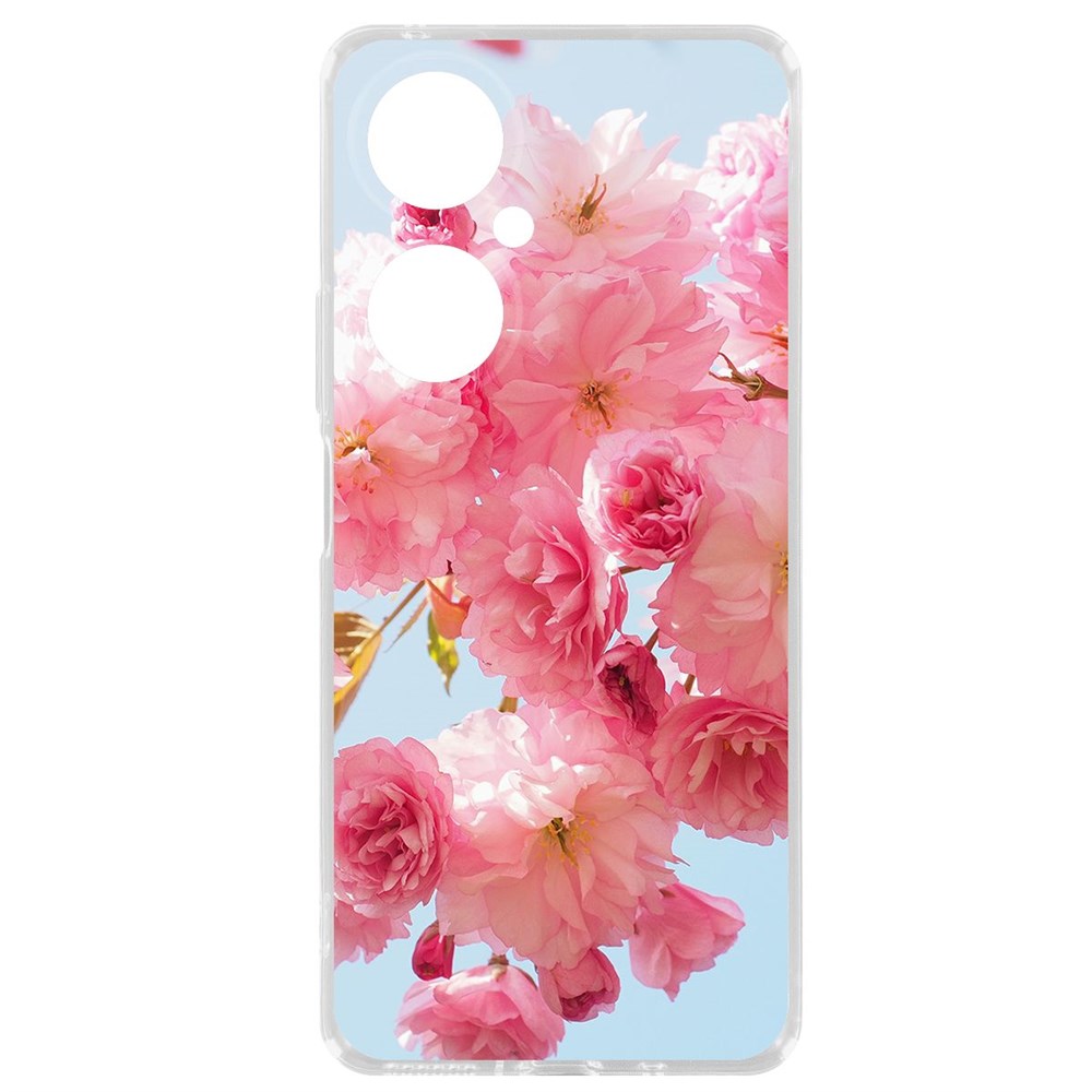 

Чехол-накладка Krutoff Clear Case Сакура для Huawei Nova 11i, Прозрачный