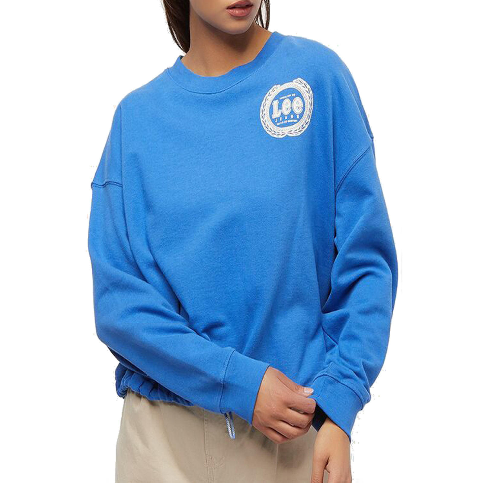 

Свитшот женский Lee DRAWCORD CREW CITY синий S, DRAWCORD CREW CITY