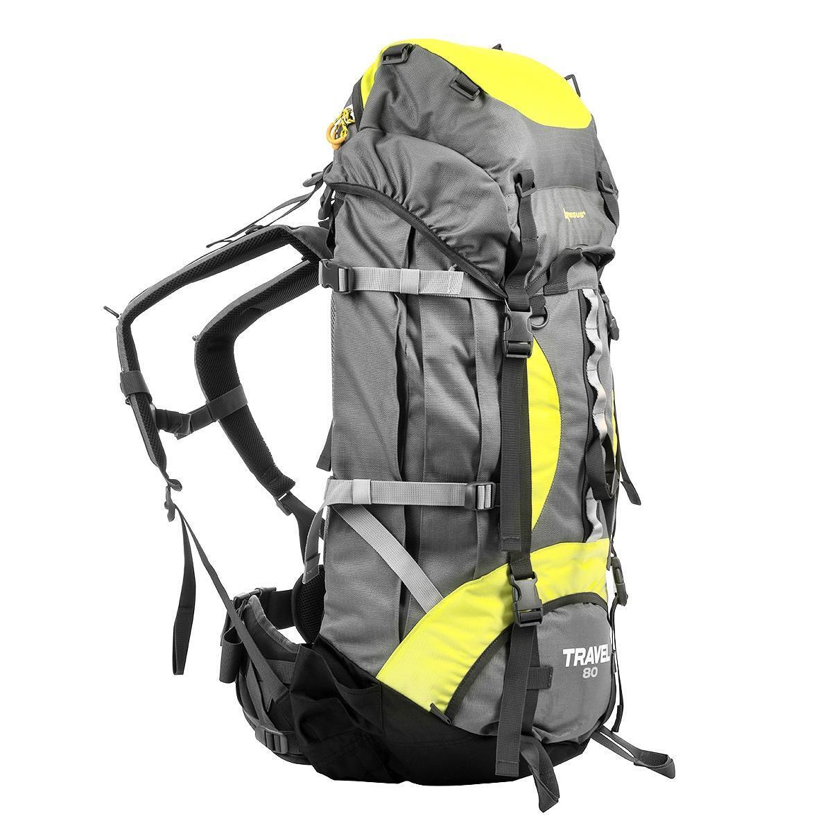 

Рюкзак Travel 80 Grey (N-TB084-80L-G) NISUS, Серый;желтый, Travel 80