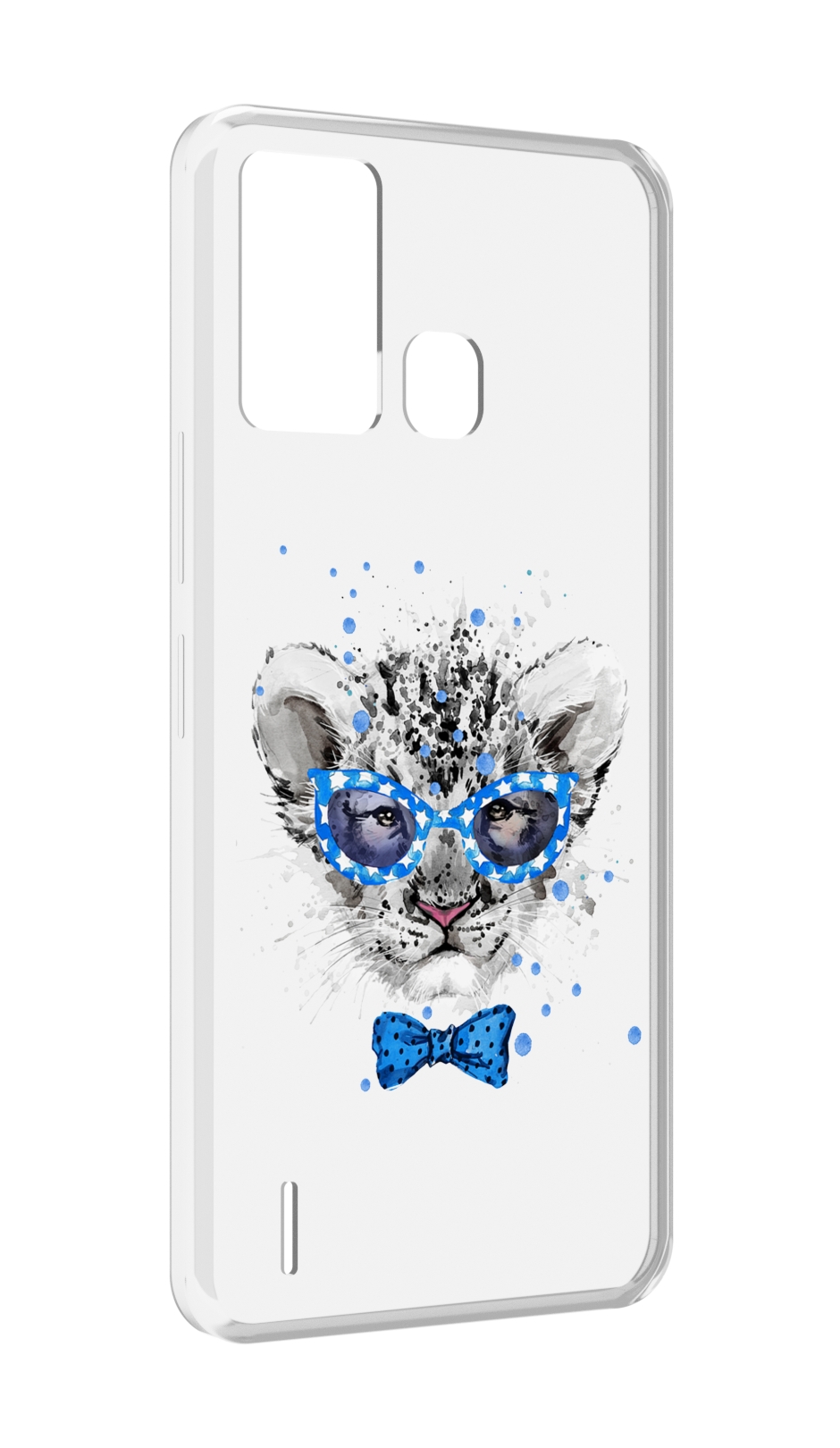 

Чехол MyPads тигренок с бабочкой для ITEL S16 / ITEL Vision 1 Pro, Прозрачный, Tocco