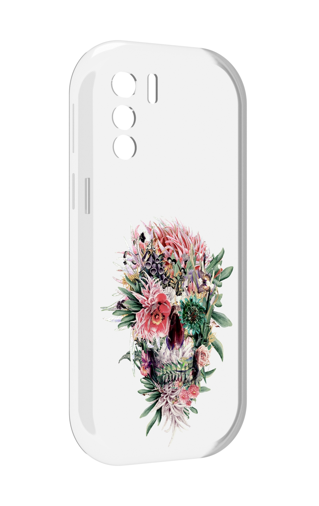 

Чехол MyPads череп из цветов для UleFone Note 13P, Прозрачный, Tocco