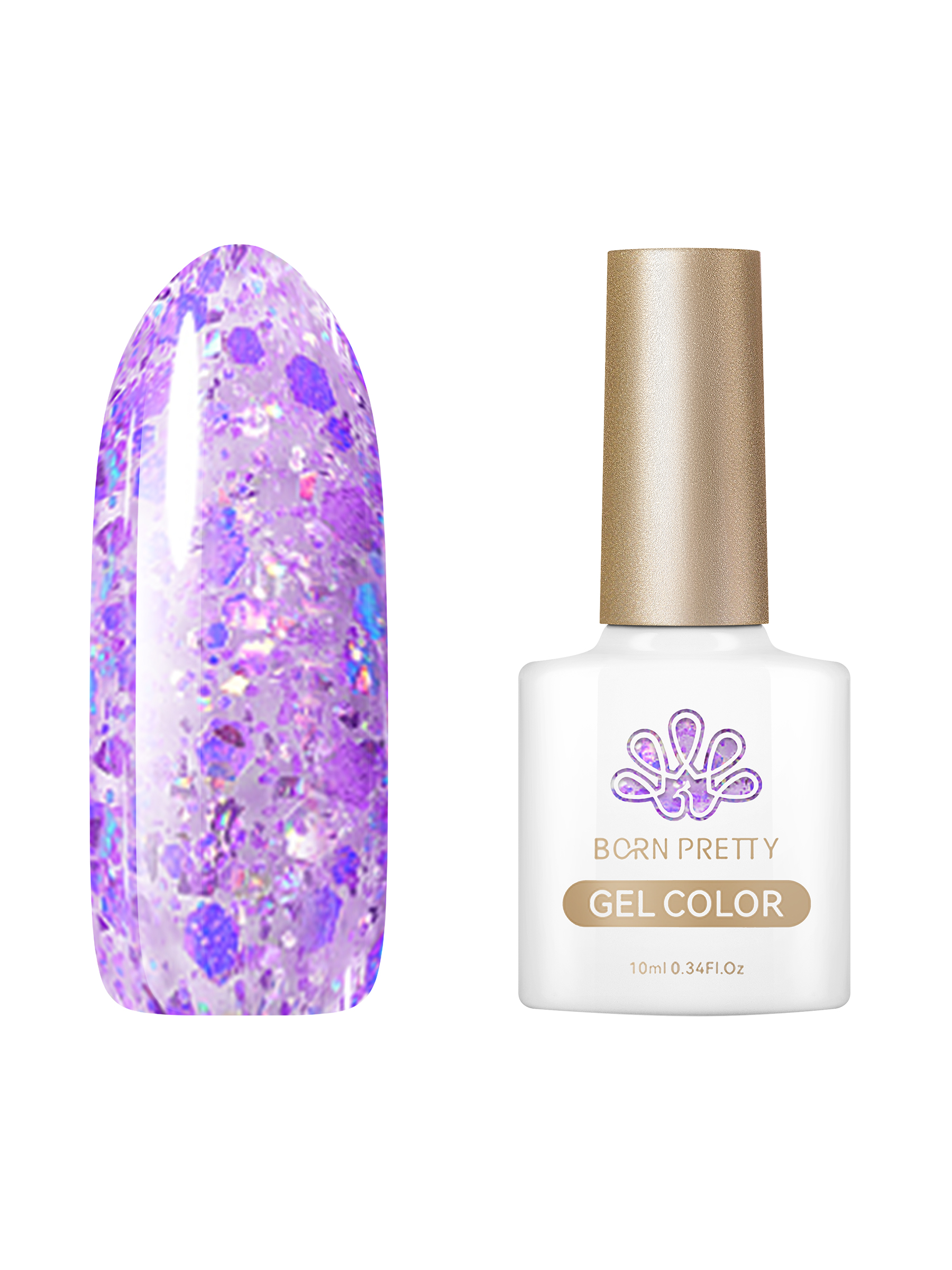 

Гель-лак для ногтей Born Pretty Color gel CG107 10 мл, Фиолетовый, Color gel