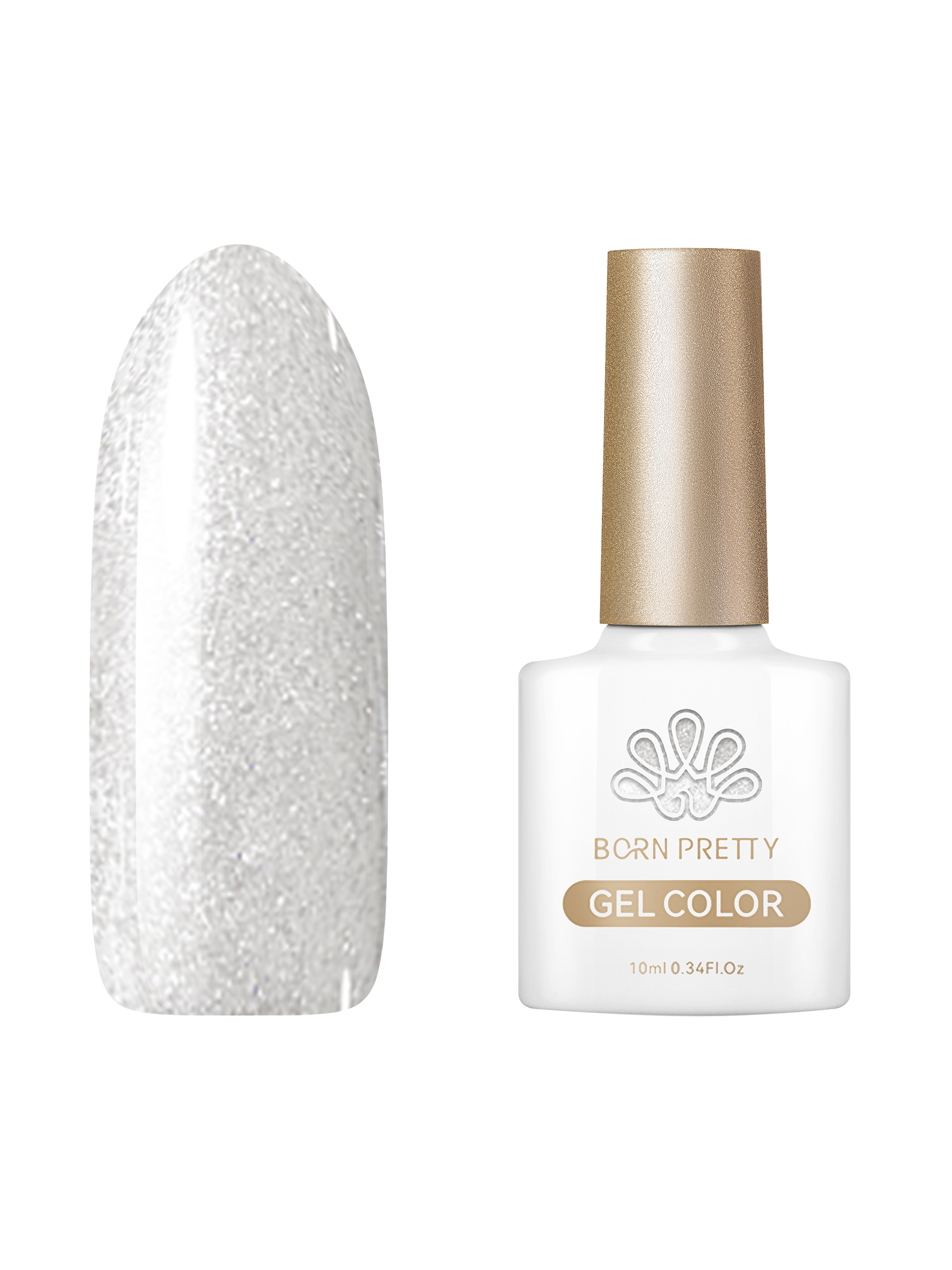 

Гель-лак для ногтей Born Pretty Color gel CG105 10 мл, Серебристый, Color gel