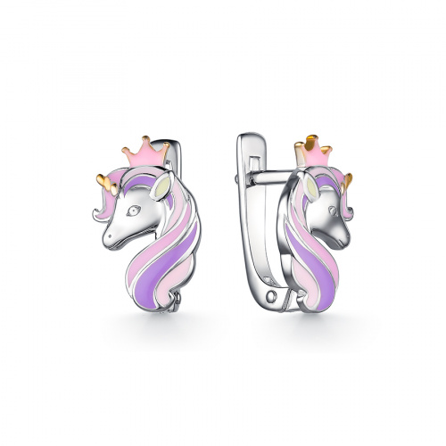

Серьги из серебра с эмалью DEWI KIDS 901021667, 901021667