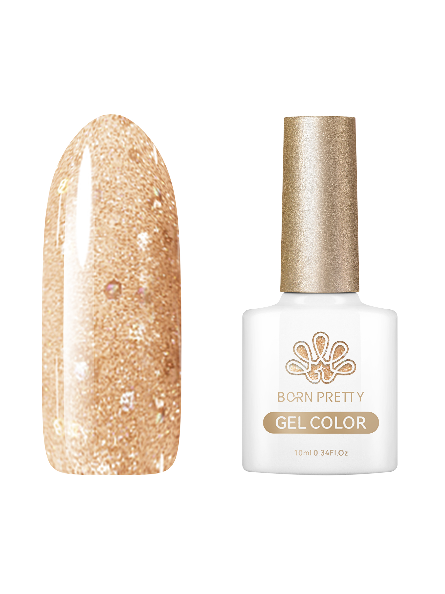 

Гель-лак для ногтей Born Pretty Color gel CG103 10 мл, Золотистый, Color gel