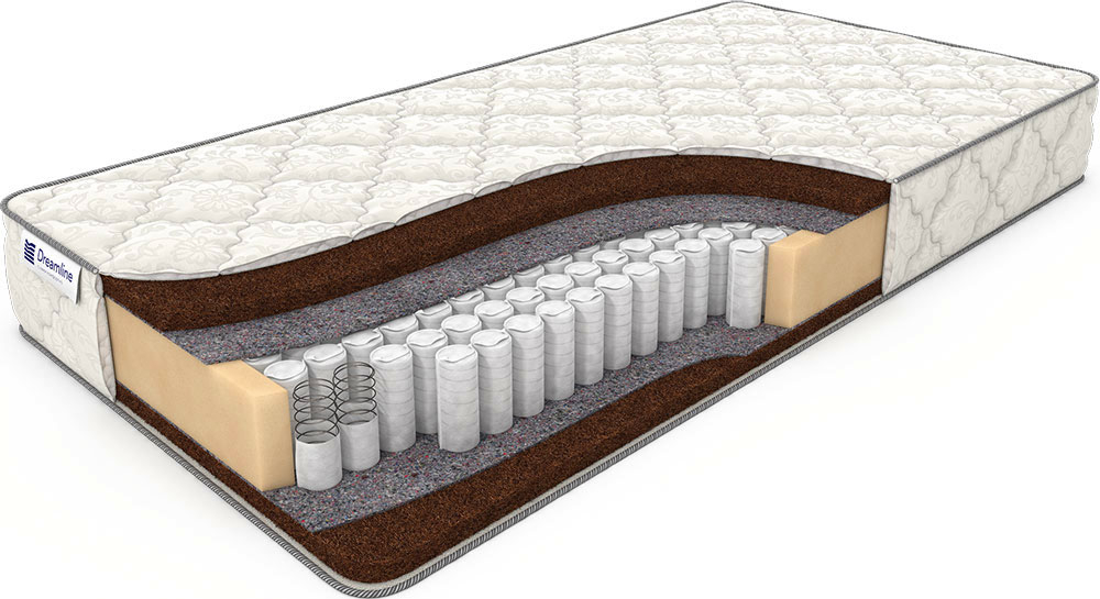 

Матрас Dreamline Dream 3 TFK 135х185, Бежевый;белый;серый;серебристый, Dream-3 TFK