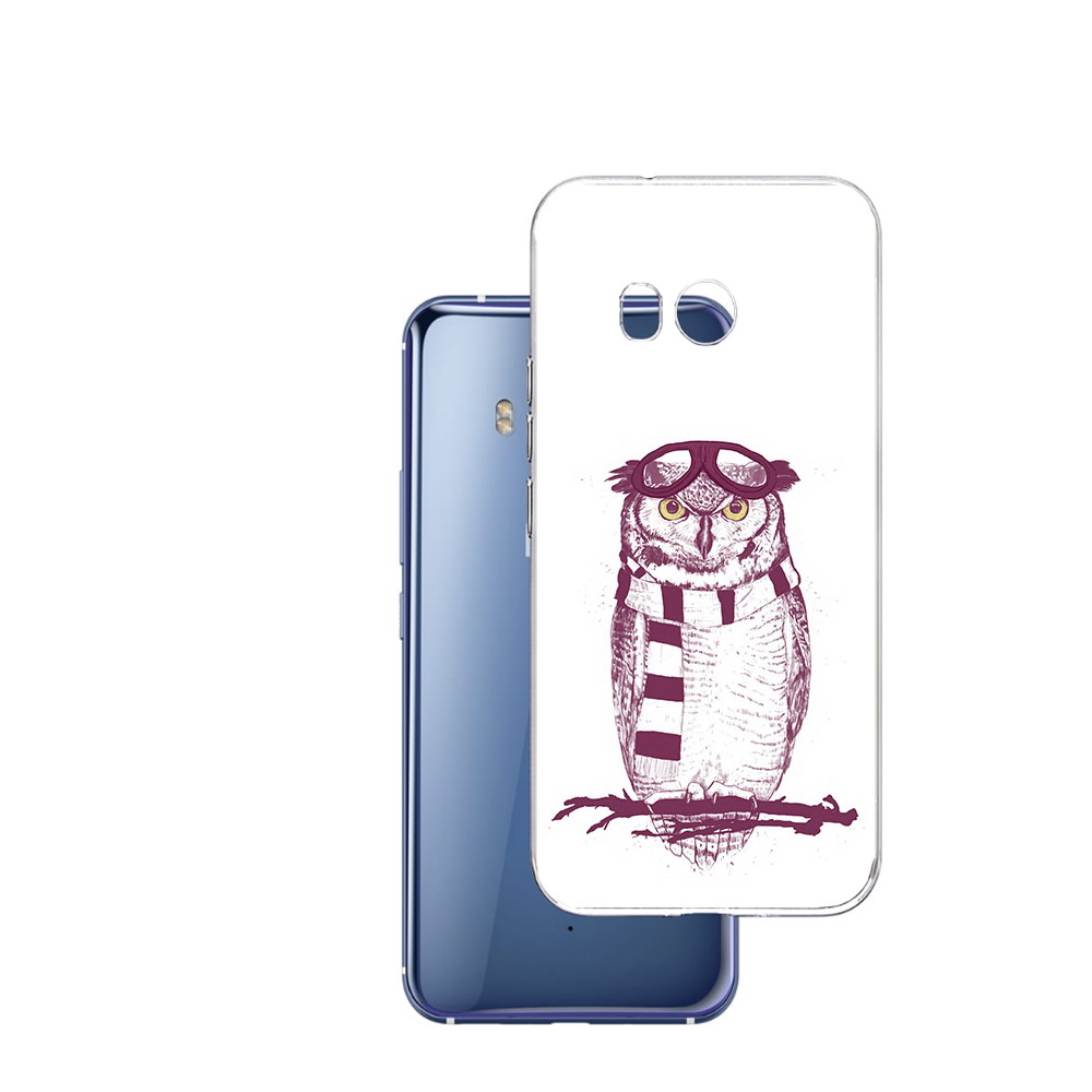 

Чехол MyPads Tocco для HTC U11 сова-летчик, Прозрачный, Tocco