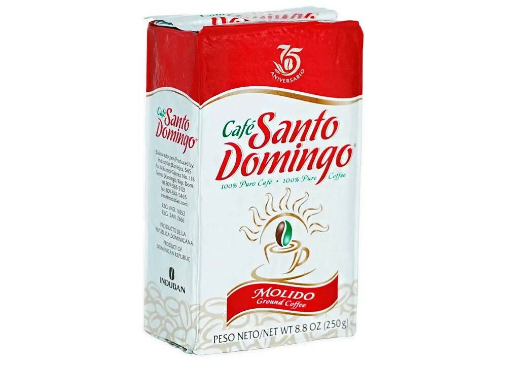 

Кофе обжаренный молотый santo domingo (вакуум) 250 гр 1/20