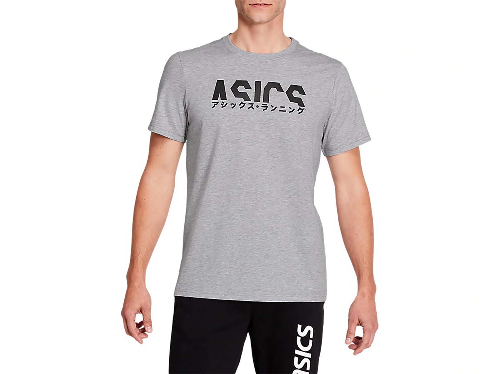 фото Футболка мужская katakana graphic tee asics серая m