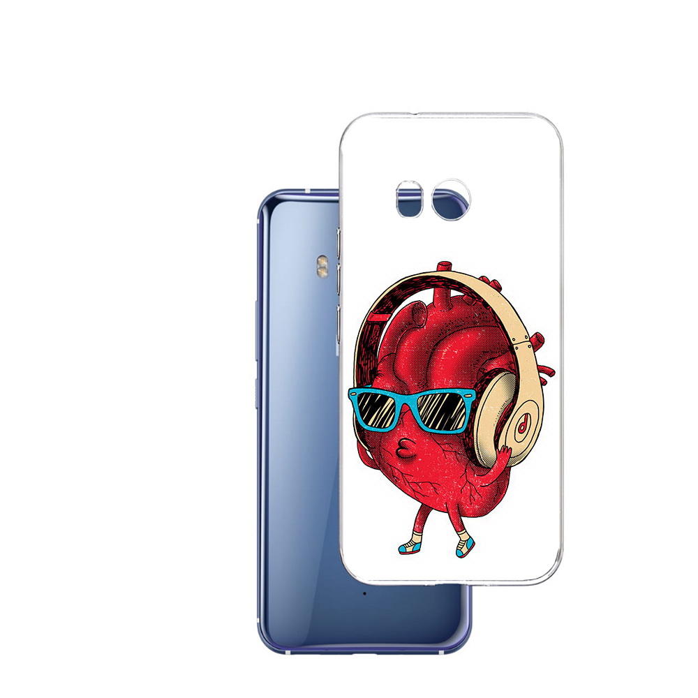 

Чехол MyPads Tocco для HTC U11 слушай сердце, Прозрачный, Tocco