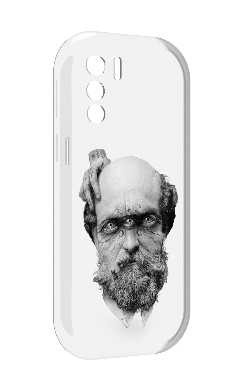 

Чехол MyPads страшный бородатый мужчина абстракция для UleFone Note 13P, Прозрачный, Tocco