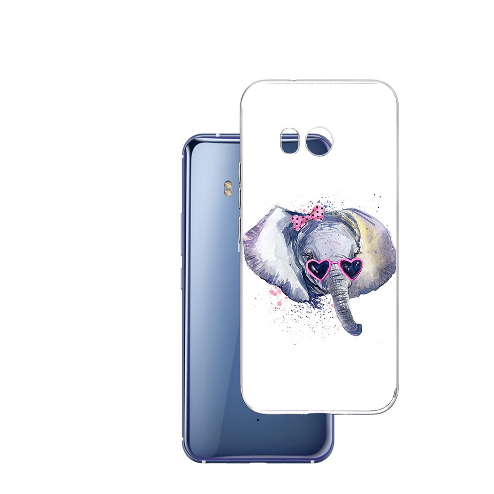 

Чехол MyPads Tocco для HTC U11 слоник в очках, Прозрачный, Tocco