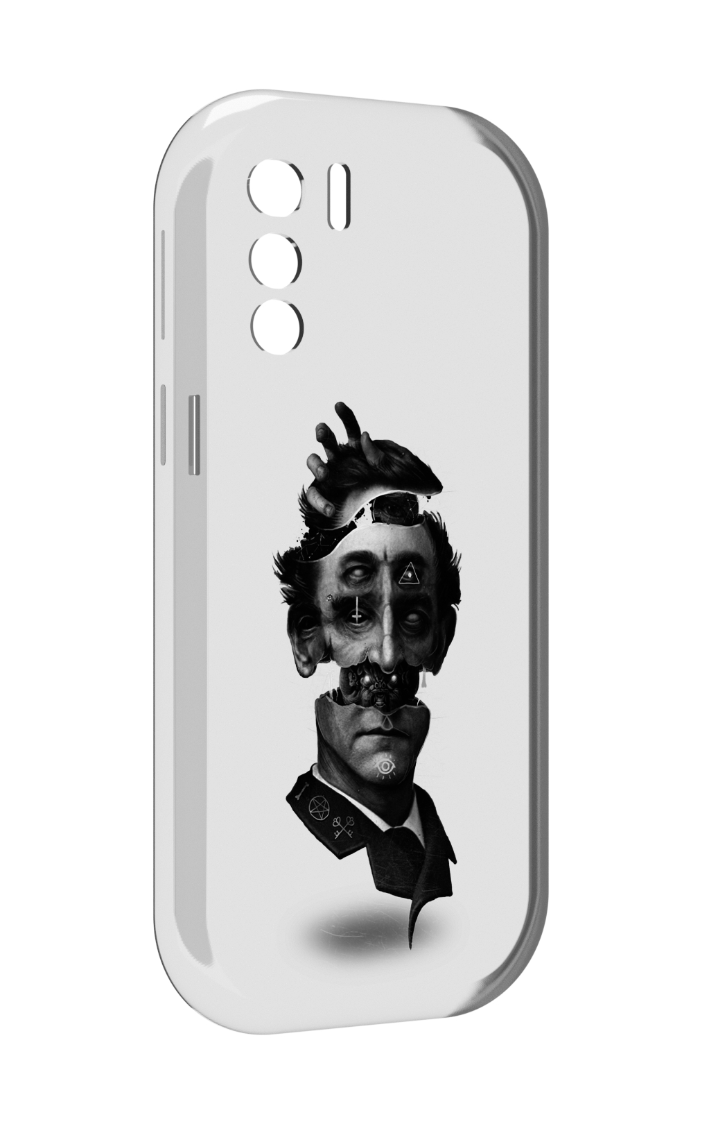 

Чехол MyPads страшное лицо абстракция для UleFone Note 13P, Прозрачный, Tocco