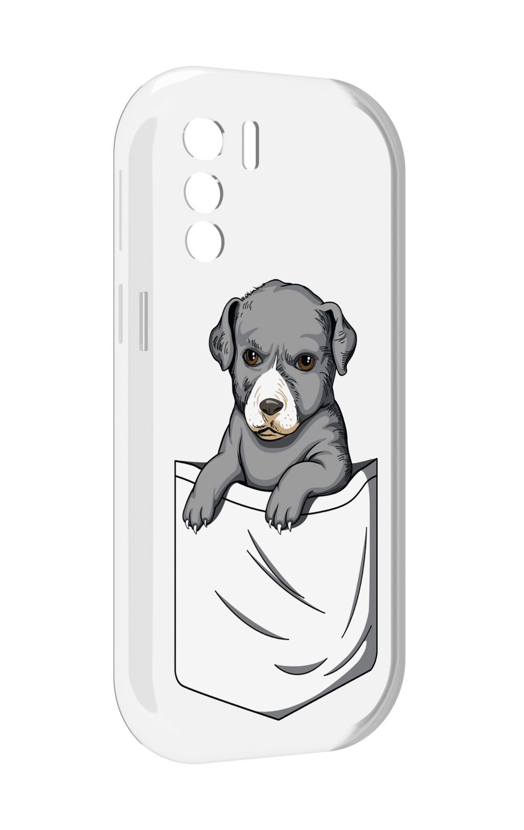 

Чехол MyPads собачка в кармане для UleFone Note 13P, Прозрачный, Tocco