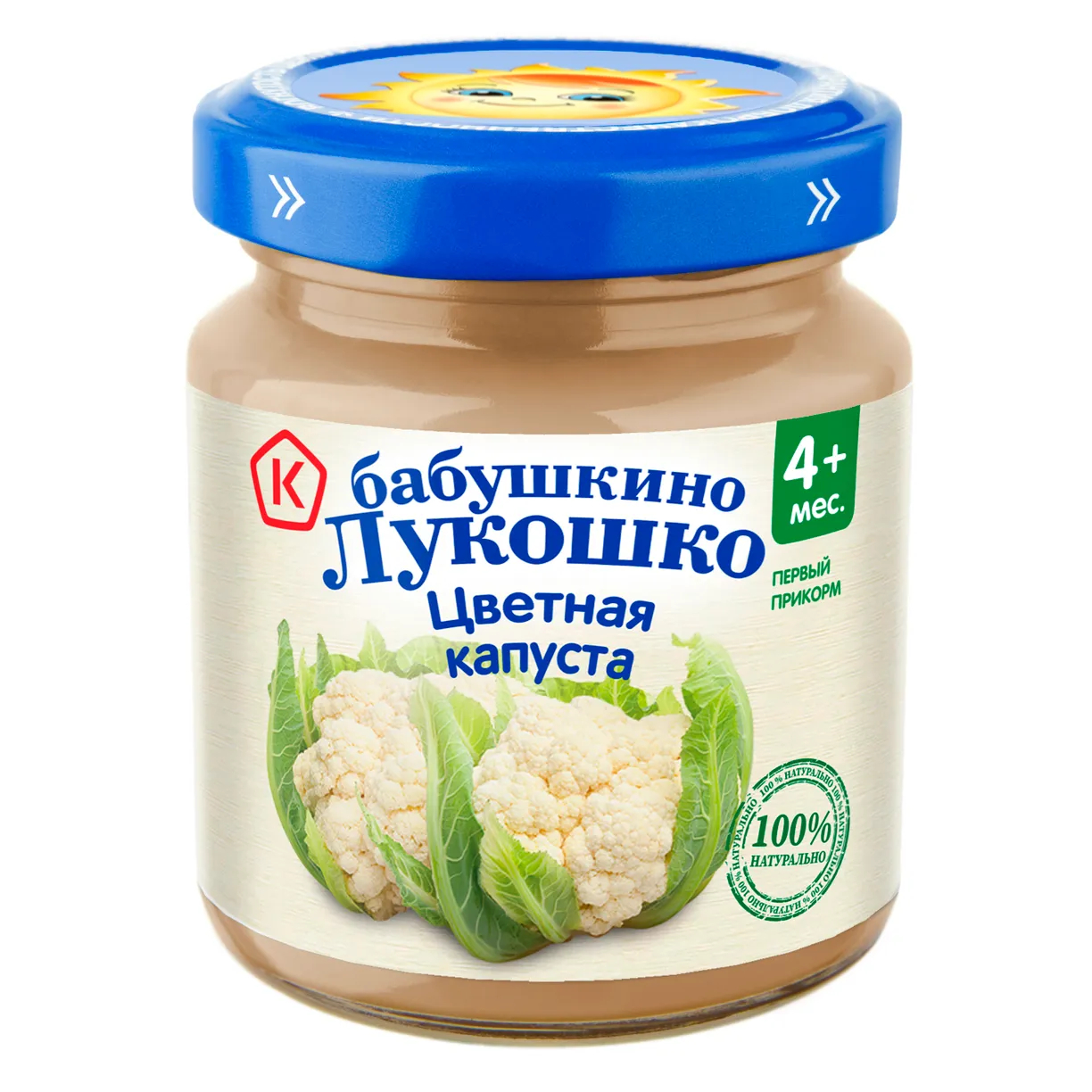 

Пюре Бабушкино Лукошко цветная капуста, с 4 месяцев, 100 г