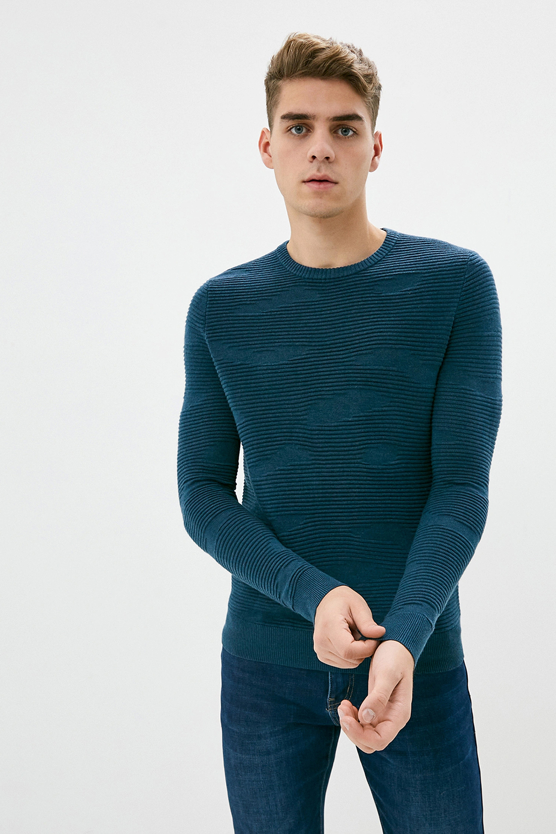 

Джемпер мужской Baon B639526 синий 3XL, B639526