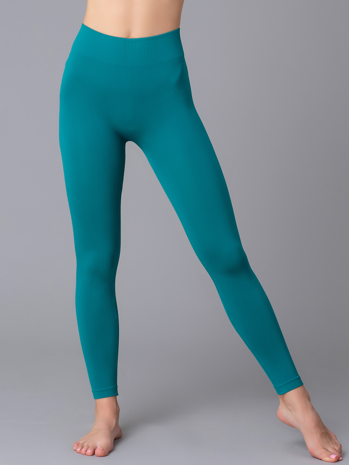 

Леггинсы женские Giulia LEGGINGS 01 зеленые S/M, Зеленый, LEGGINGS 01