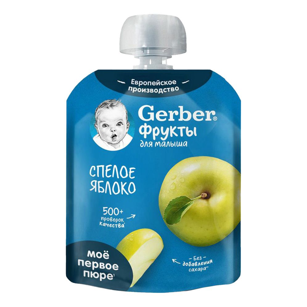 Пюре Gerber спелое яблоко с 4 месяцев 90 г 85₽