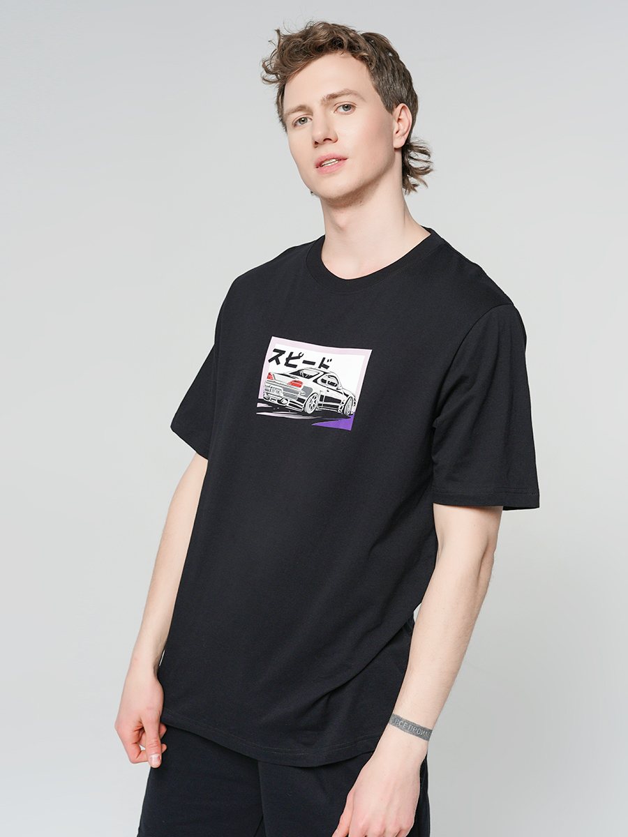

Футболка мужская ТВОЕ 90341 черная XXL, 90341