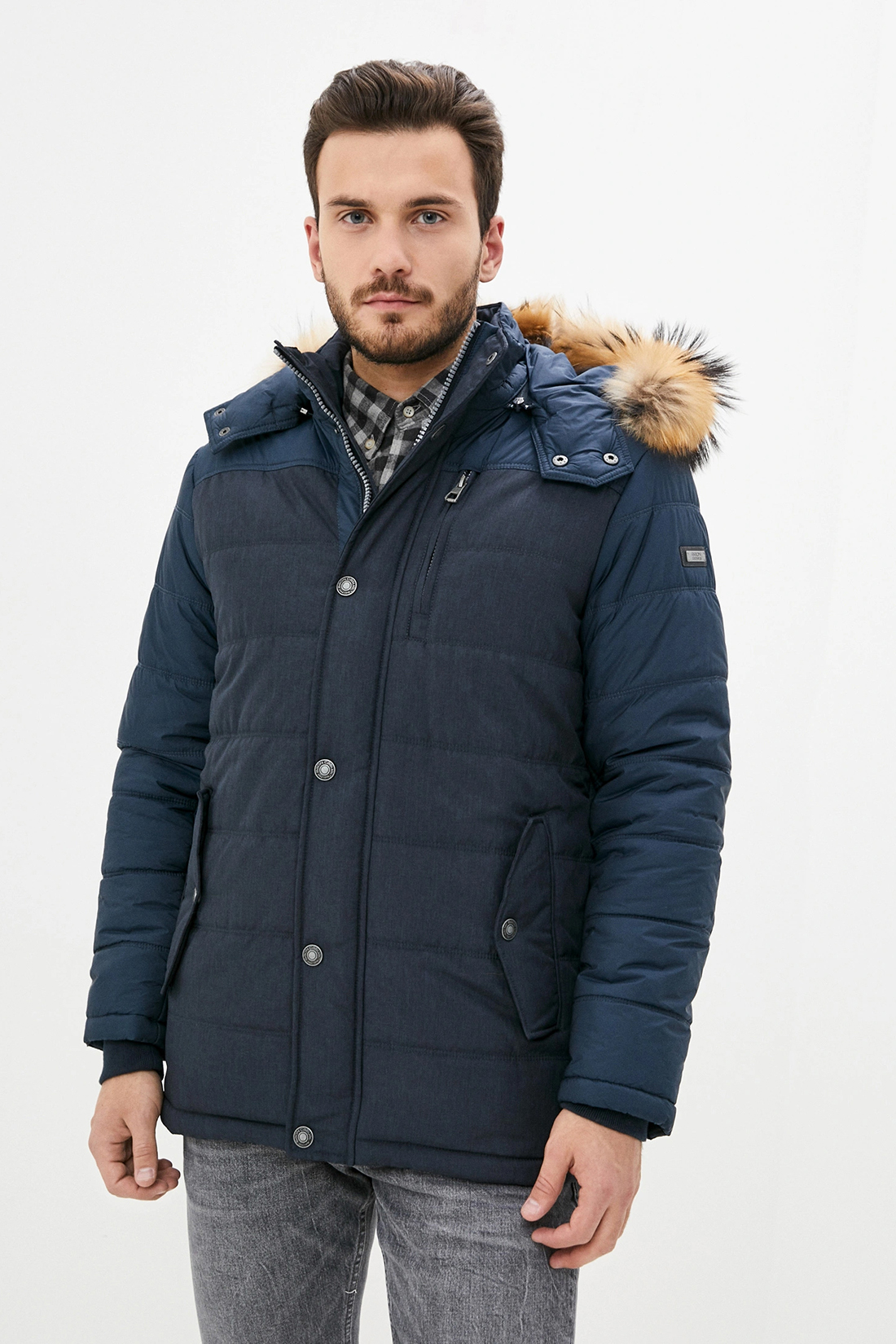 

Зимняя куртка мужская Baon B539515 синяя 4XL, Синий, B539515