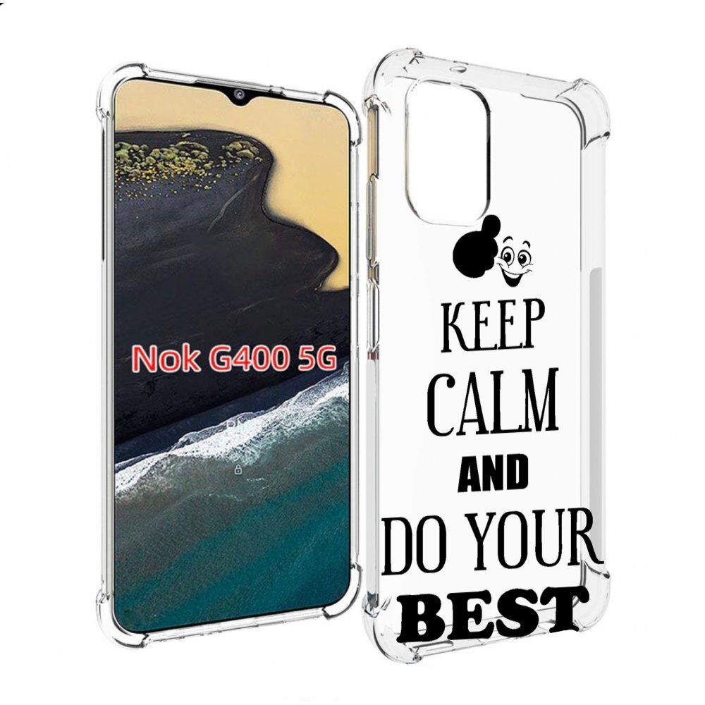

Чехол MyPads keep-calm-and для Nokia G400 5G, Прозрачный, Tocco