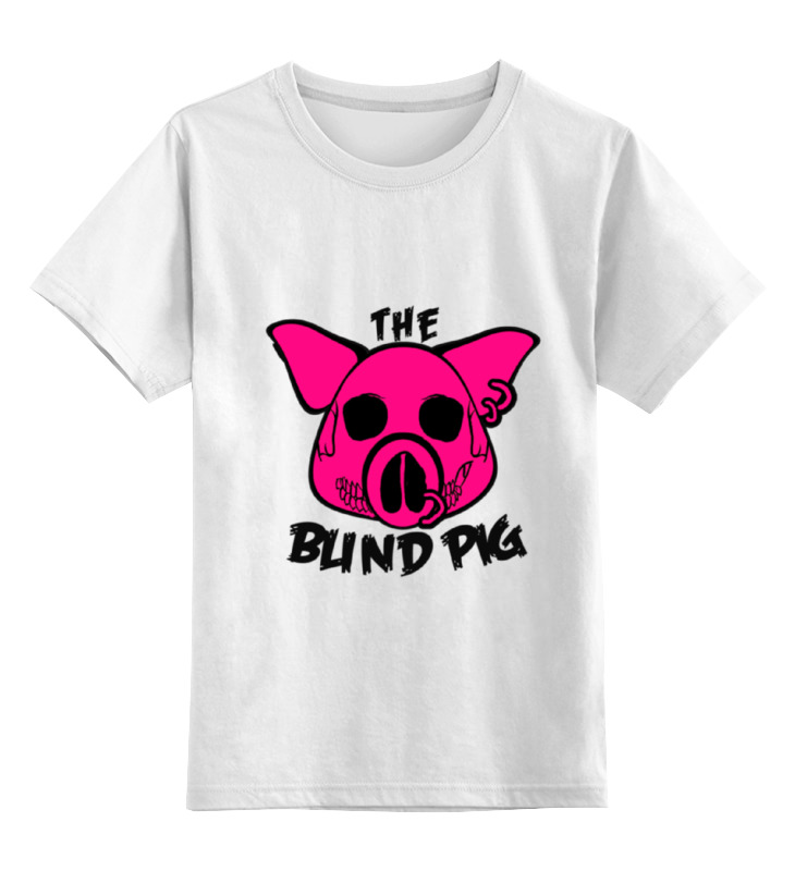 Детская футболка Printio The blind pig #2 цв.белый р.140