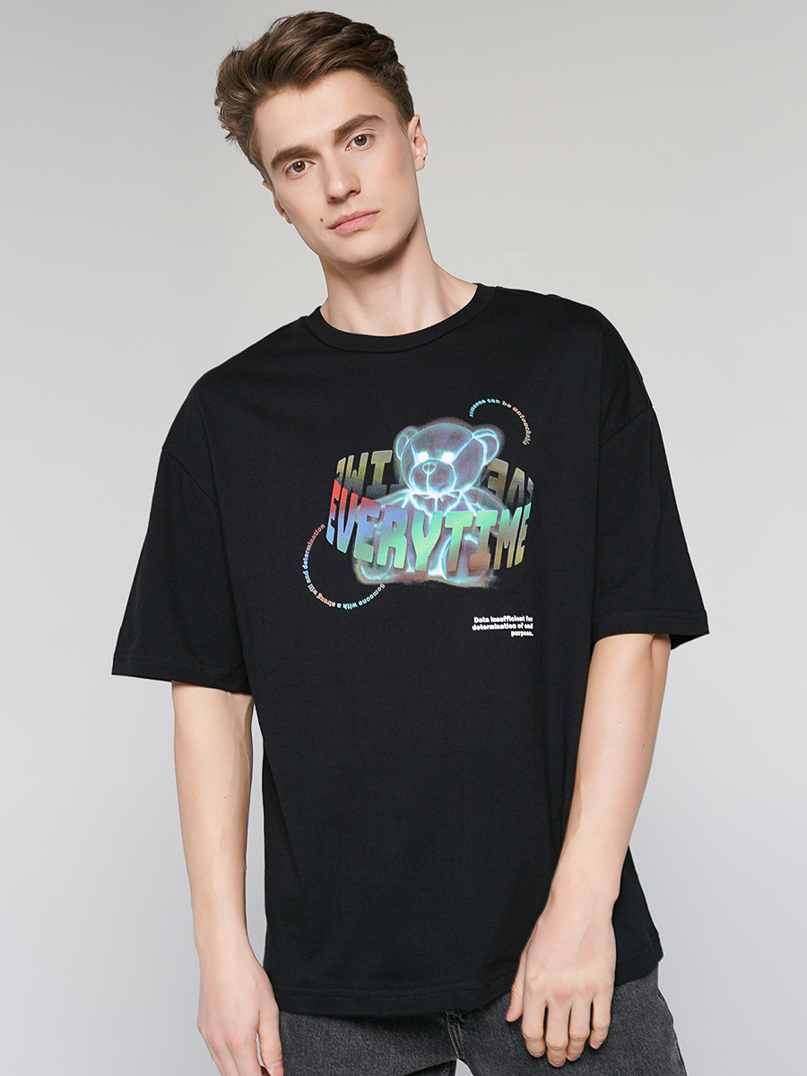 

Футболка мужская ТВОЕ 85319 черная XXL, 85319