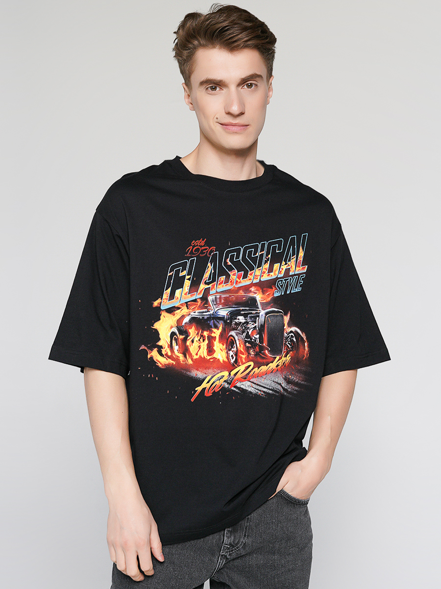 

Футболка мужская ТВОЕ 85292 черная XL, 85292