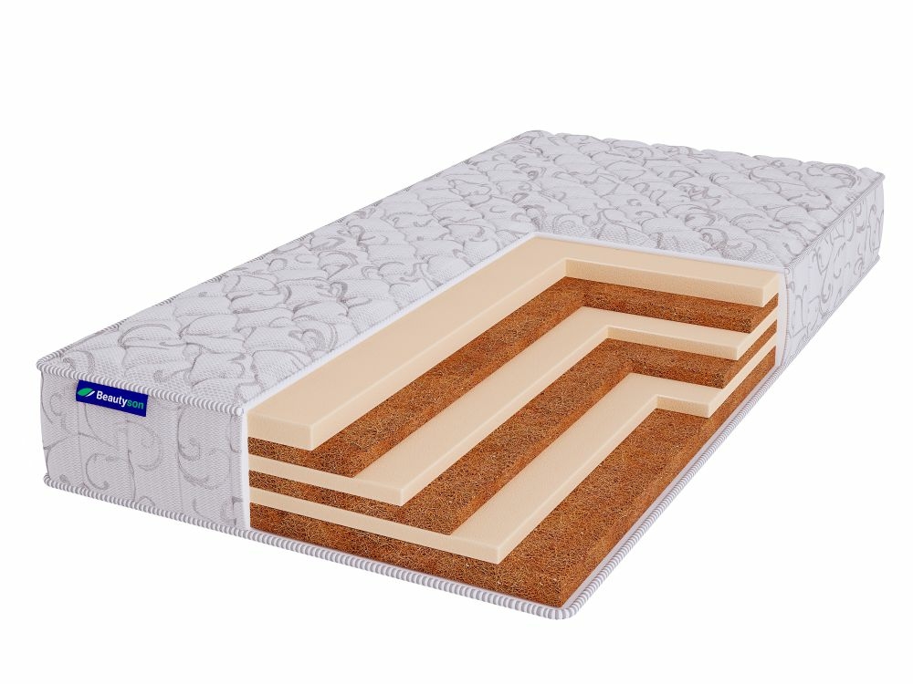 

Матрас Beautyson Hit Blend Slim 140х200, Бежевый;белый;серый;серебристый, Hit Blend Slim