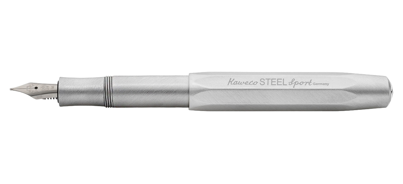 

Ручка перьевая Kaweco STEEL Sport EF серебристый