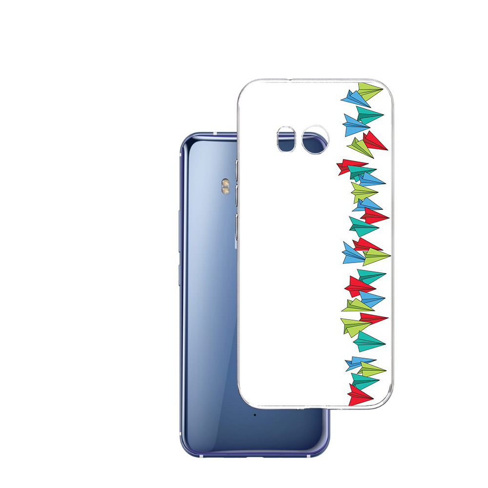 

Чехол MyPads Tocco для HTC U11 самолетики из листочков, Прозрачный, Tocco
