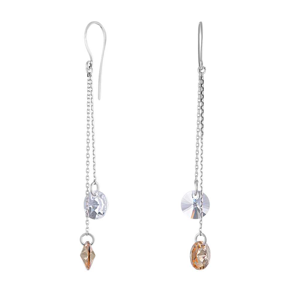 

Серьги из серебра со swarovski ЮВЕЛИР КАРАТ 2129443/93