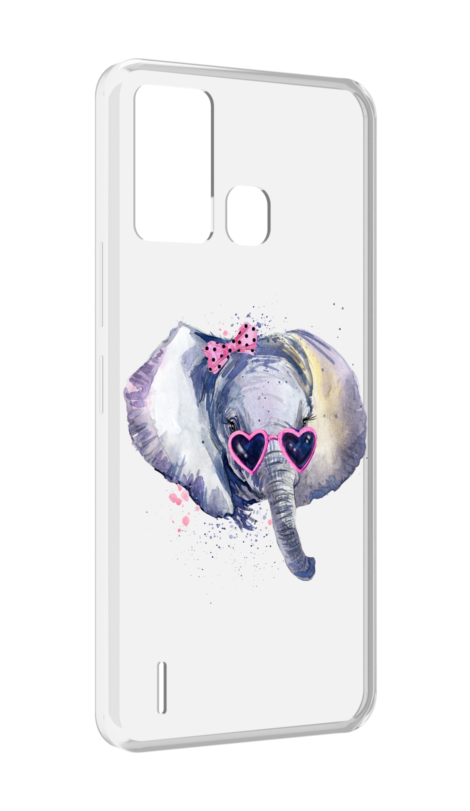 

Чехол MyPads слоник в очках для ITEL S16 / ITEL Vision 1 Pro, Прозрачный, Tocco