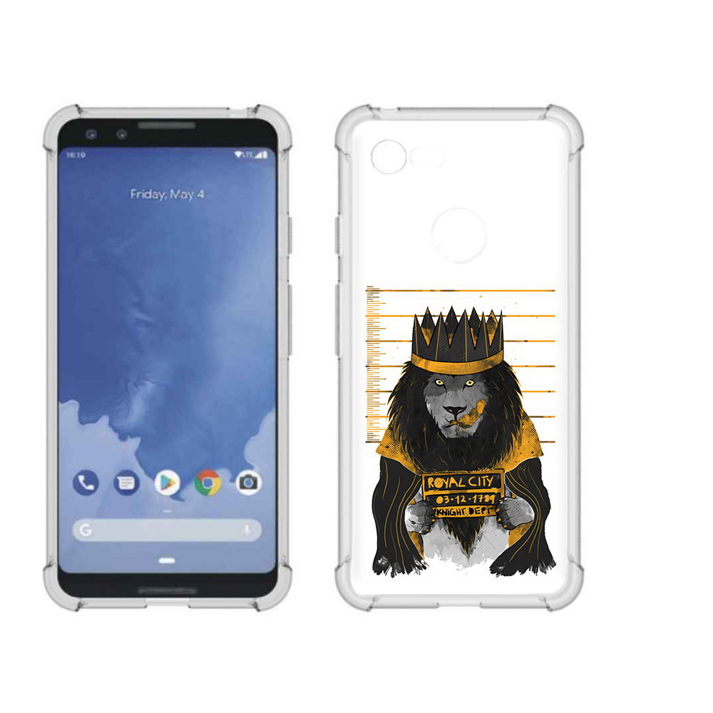 

Чехол MyPads Tocco для Google Pixel 3 лев в законе, Прозрачный, Tocco